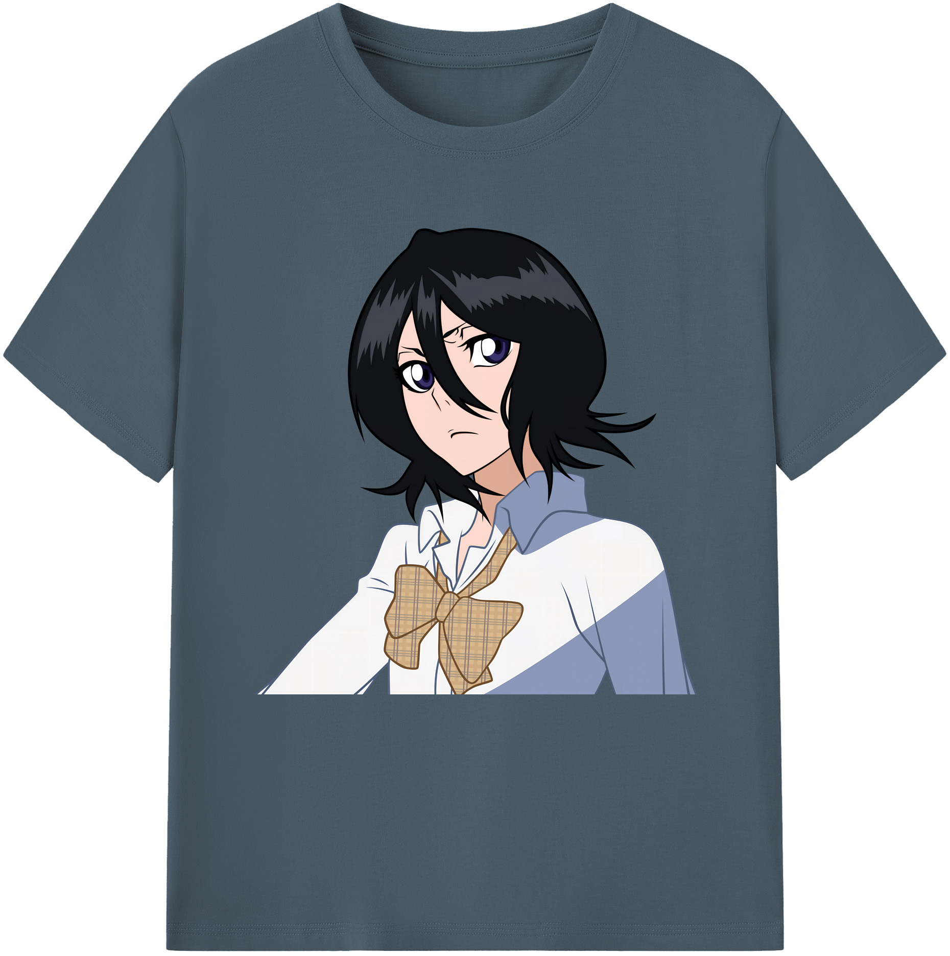 （画像用） ブリーチ 朽木ルキア BLEACH Kuchiki Rukia 綿100％半袖Tシャツ（フロントプリント）